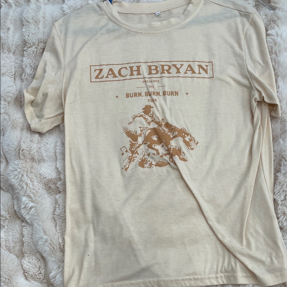 Burn, Burn, Burn Tour Graphic Tee - Cream